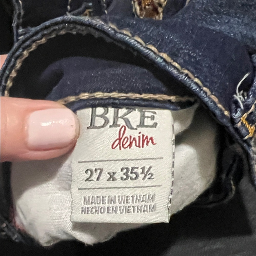 BKE Women's Boot Cut Jeans in Dark Blue - Picture 5 of 8